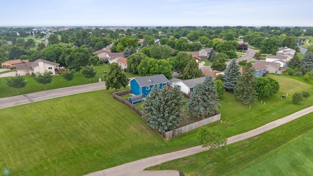 3318 Village Green Dr, Moorhead, MN 56560 - aerial perspective of suburban area with a tree filled landscape