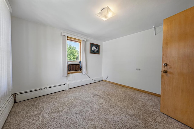 440 6th St, Lafayette, MN 56054 - unfurnished room with carpet, cooling unit, and baseboard heating