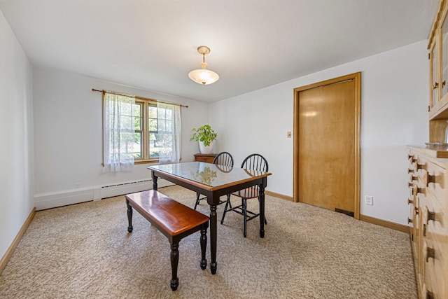 440 6th St, Lafayette, MN 56054 - dining room with carpet and a baseboard heating unit