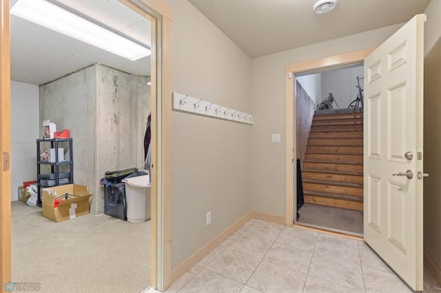 1811 7th St, Fargo, ND 58078 - foyer entrance with stairs and light tile patterned floors