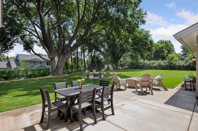 5815 Howards Point Rd, Shorewood, MN 55331 - view of patio featuring outdoor dining space