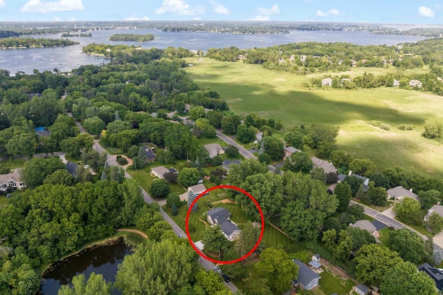 5815 Howards Point Rd, Shorewood, MN 55331 - drone / aerial view of a large body of water
