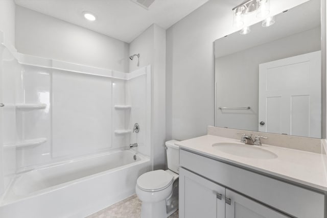 7407 E Ramsey Pkwy NW, Ramsey, MN 55303 - full bathroom with vanity, bathtub / shower combination, and recessed lighting