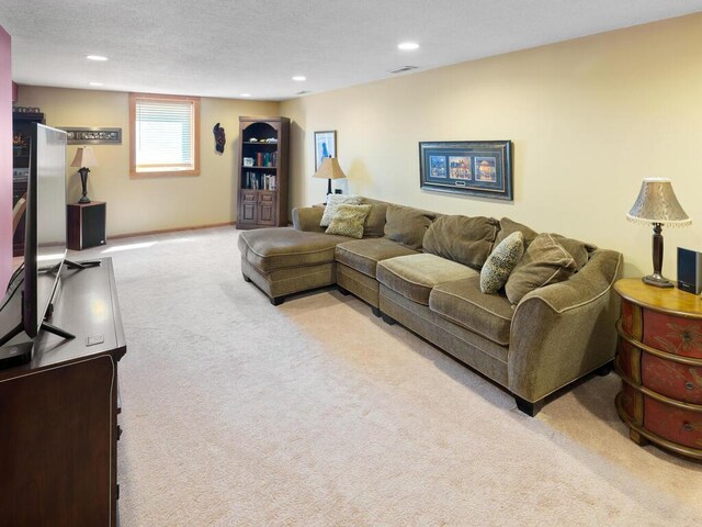 461 Dudley Ave, Shoreview, MN 55126 - carpeted living room featuring recessed lighting