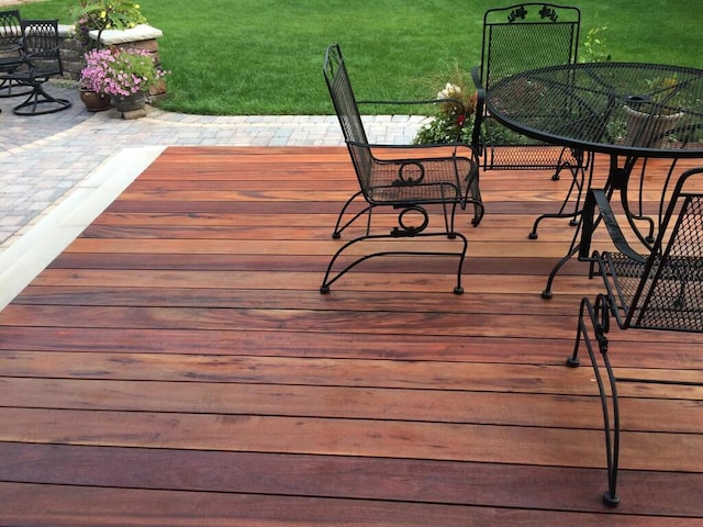 461 Dudley Ave, Shoreview, MN 55126 - view of wooden deck