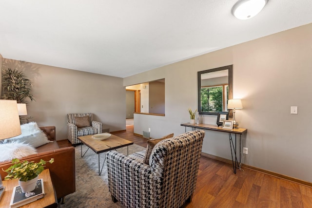 1111 Edgewater Ave, Arden Hills, MN 55112 - living room featuring wood finished floors and baseboards