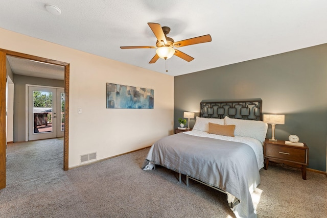 1111 Edgewater Ave, Arden Hills, MN 55112 - carpeted bedroom with baseboards and ceiling fan