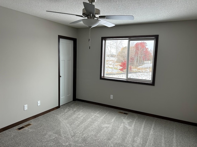 3454 237th Ave NW, Saint Francis, MN 55070 - carpeted spare room with a ceiling fan and a textured ceiling