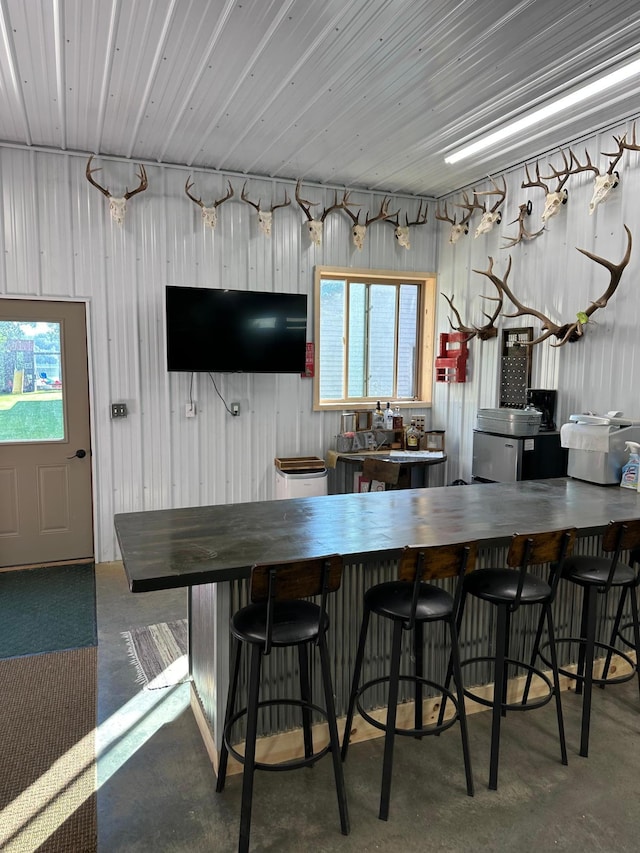 1415 Riverside Dr NW Unit 1415, Baudette, MN 56623 - kitchen featuring concrete floors and plenty of natural light
