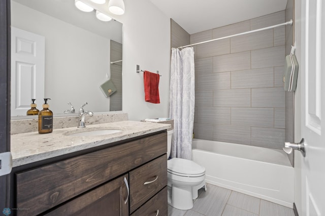 6028 59th Ave S, Fargo, ND 58104 - bathroom with vanity, shower / bath combination with curtain, and tile patterned floors