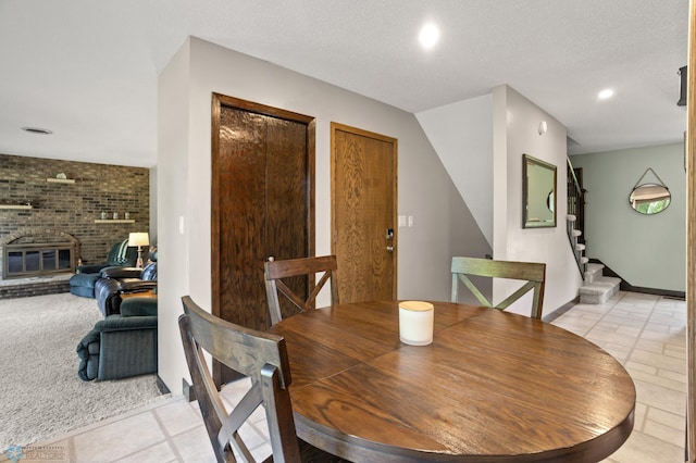 21 35th Ave NE, Fargo, ND 58102 - dining area featuring stairs, light tile patterned floors, and recessed lighting