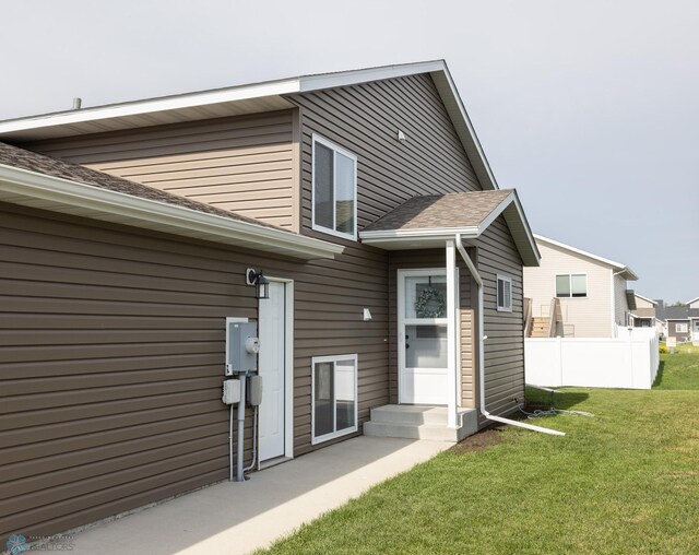 34 Cedar Dr, Mapleton, ND 58059 - back of property with a shingled roof