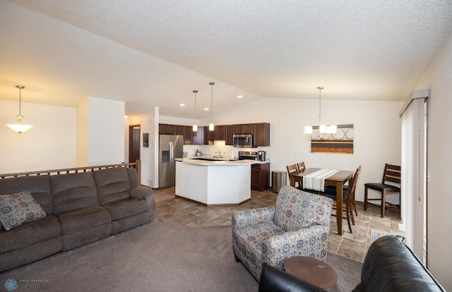 34 Cedar Dr, Mapleton, ND 58059 - living room with vaulted ceiling