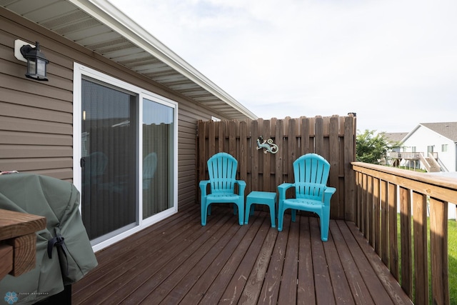 34 Cedar Dr, Mapleton, ND 58059 - wooden deck with area for grilling