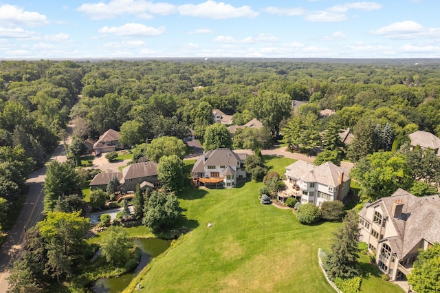 4803 Chantrey Pl, Minnetonka, MN 55345 - aerial perspective of suburban area featuring a forest