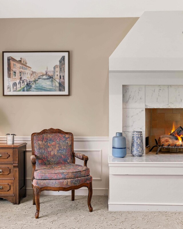 4803 Chantrey Pl, Minnetonka, MN 55345 - sitting room with a wainscoted wall