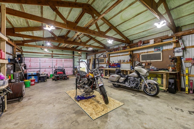 3322 277th Ave NW, Stanford Twp, MN 55040 - garage with a workshop area