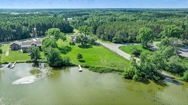 3322 277th Ave NW, Stanford Twp, MN 55040 - aerial view of property's location with a forest and a large body of water