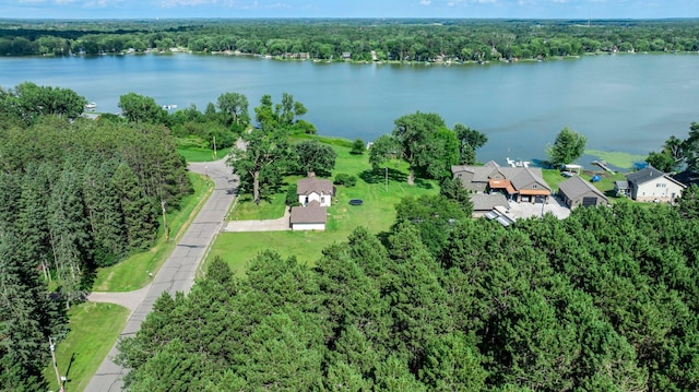 3322 277th Ave NW, Stanford Twp, MN 55040 - bird's eye view of a heavily wooded area and a large body of water