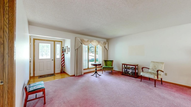 120 6th St SW, Chatfield, MN 55923 - carpeted foyer featuring a textured ceiling and baseboards