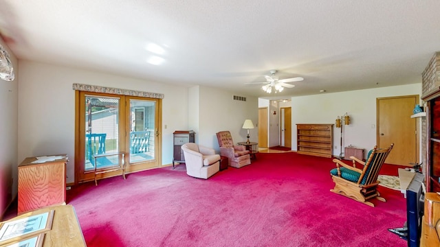 120 6th St SW, Chatfield, MN 55923 - sitting room with carpet flooring and a ceiling fan