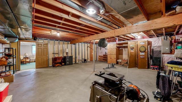 120 6th St SW, Chatfield, MN 55923 - unfinished below grade area featuring electric panel