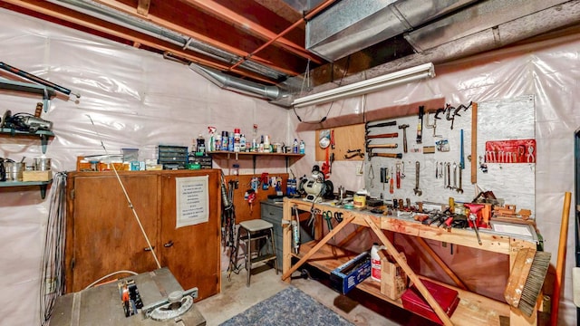 120 6th St SW, Chatfield, MN 55923 - unfinished below grade area featuring a workshop area