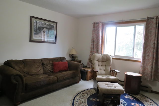 912 3rd St N Unit 7, Cold Spring, MN 56320 - living room with carpet flooring and a baseboard radiator