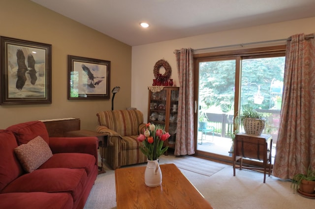 912 3rd St N Unit 7, Cold Spring, MN 56320 - living room with vaulted ceiling and recessed lighting