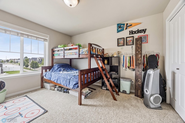 708 30th Ter E, West Fargo, ND 58078 - carpeted bedroom featuring baseboards and a closet