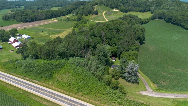 N6050 270th St, Lucas Twp, WI 54751 - aerial overview of property's location featuring rural landscape