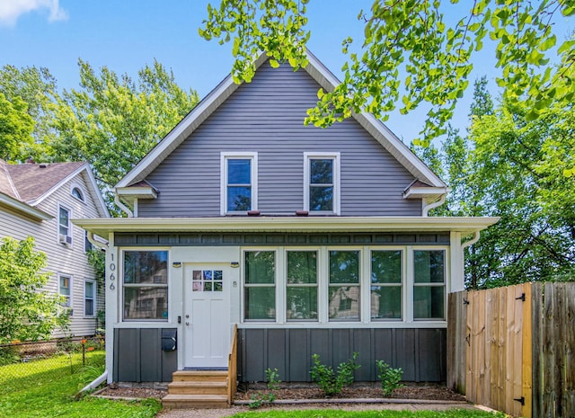 1066 Woodbridge St, Saint Paul, MN 55117 - view of front of home featuring entry steps and board and batten siding