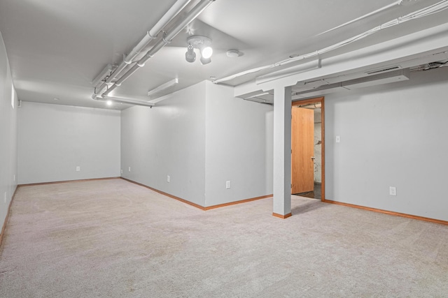 1066 Woodbridge St, Saint Paul, MN 55117 - finished basement with carpet floors and baseboards