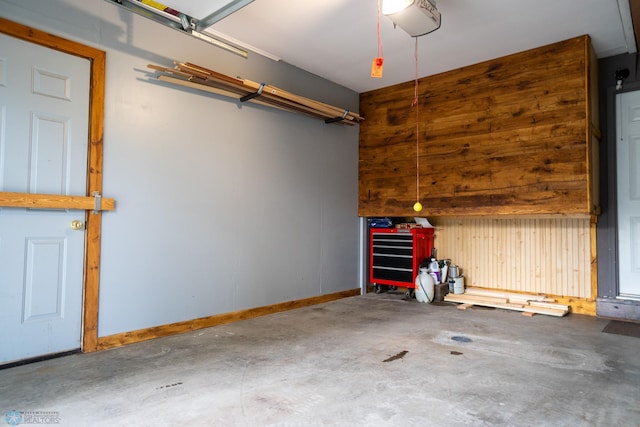 1606 5th St N, Fargo, ND 58102 - garage with wood walls and baseboards