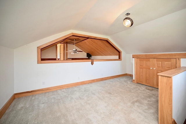 S3093 Baertsch Valley Rd, Cross Twp, WI 54629 - additional living space featuring light carpet and vaulted ceiling
