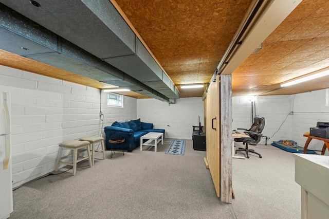 4334 Thomas Ave N, Minneapolis, MN 55412 - basement with carpet