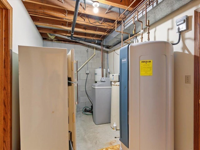 15170 141st Ave, Wadena, MN 56482 - unfinished basement featuring a water softener system