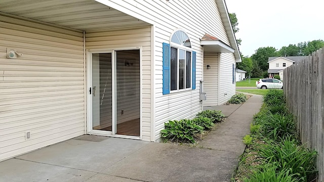 2236 Sacia Ln, Hudson, WI 54016 - doorway to property with a patio area