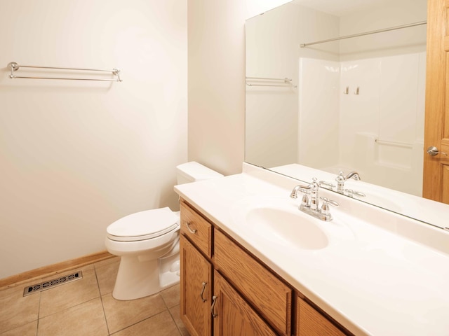 1618 Teton Ct NE, Rochester, MN 55906 - bathroom with vanity, tile patterned floors, and a shower