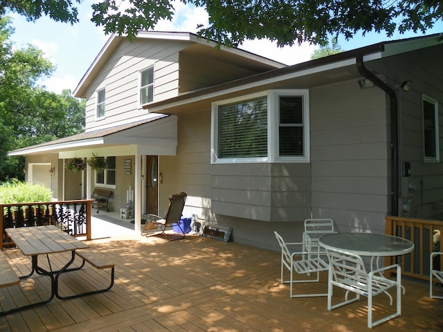 4527 Cushing Ave NW, Buffalo, MN 55313 - wooden terrace featuring outdoor dining space