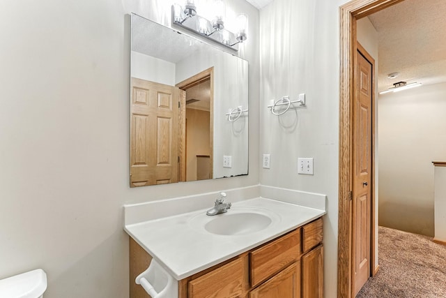 3730 Vermilion Ct S Unit 509, Eagan, MN 55122 - bathroom featuring vanity and a textured ceiling
