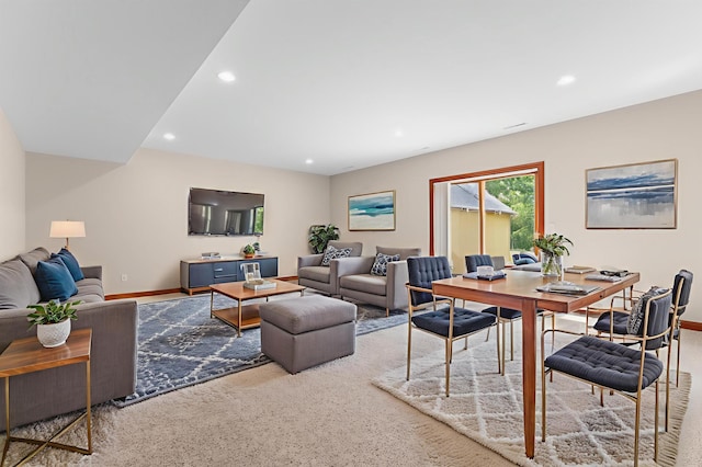 2309 Teakwood Ln SW, Rochester, MN 55902 - living area with recessed lighting and carpet flooring