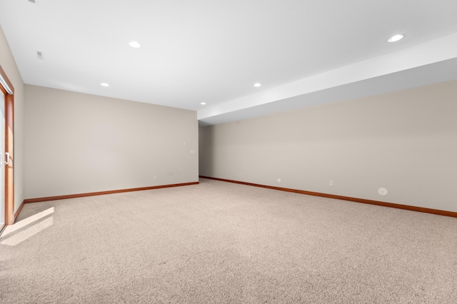 2309 Teakwood Ln SW, Rochester, MN 55902 - spare room with light colored carpet and recessed lighting