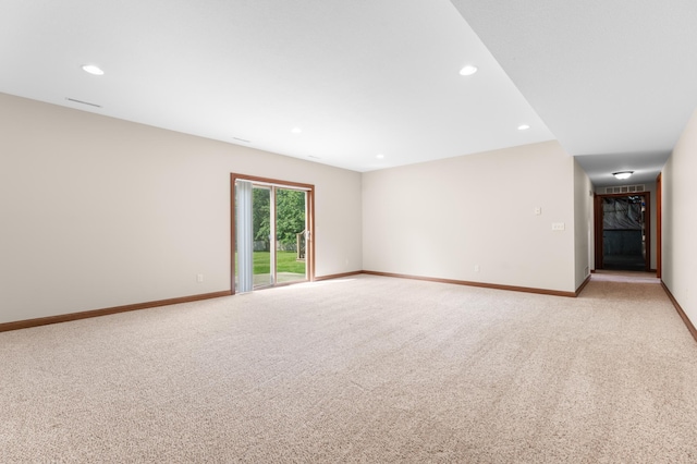 2309 Teakwood Ln SW, Rochester, MN 55902 - unfurnished room with recessed lighting and light colored carpet