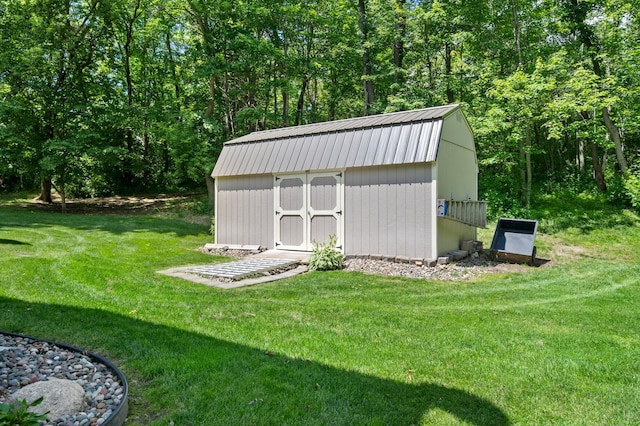 15784 103rd St SE, Becker Twp, MN 55308 - view of shed featuring a view of trees