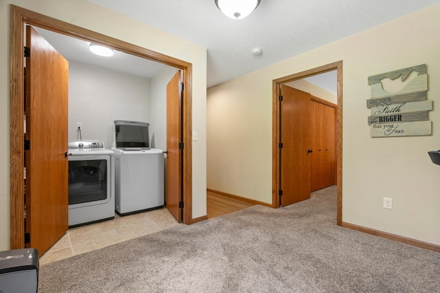 15784 103rd St SE, Becker Twp, MN 55308 - washroom with washing machine and dryer and carpet flooring