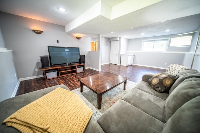 724 50th Ave NW, Rochester, MN 55901 - living area with wood finished floors and recessed lighting