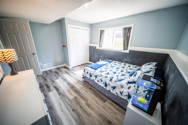 724 50th Ave NW, Rochester, MN 55901 - bedroom featuring wood finished floors and a closet