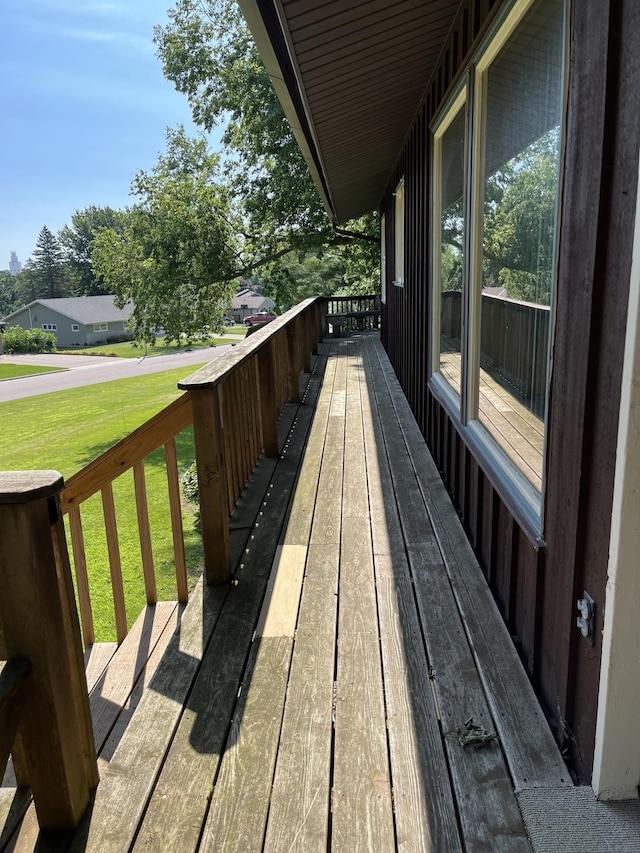 806 Highland Rd, Windom, MN 56101 - wooden deck with a yard