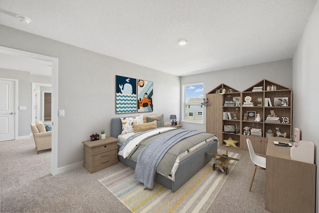 898 Laurel Ct, Chaska, MN 55318 - carpeted bedroom with a textured ceiling
